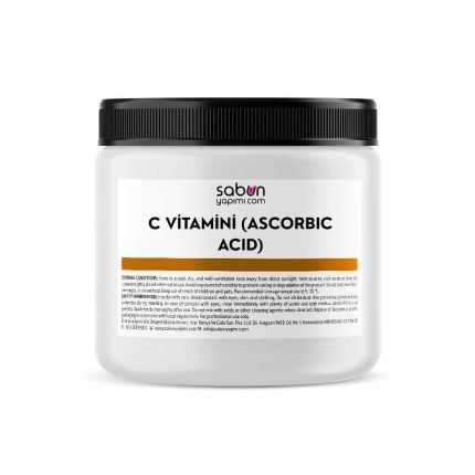 C vitamini tozu (Ascorbic Acid) – kozmetik ve gıda sınıfı hammadde ambalajı
