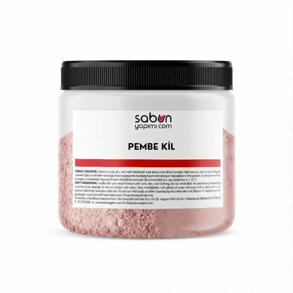 pembe kil – sabun ve cilt bakım ürünleri için pembe kil sabun yapımı ve cilt bakımında kullanılan doğal kil tozu
