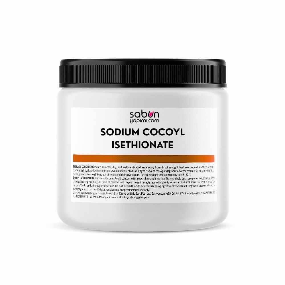 Sodium Cocoyl Isethionate (SCI) Yüzey Aktif Madde Sodium Cocoyl Isethionate hammadde; sabun, şampuan ve yüz temizleyici üretimlerinde kullanılan nazik yüzey aktif madde bileşeni